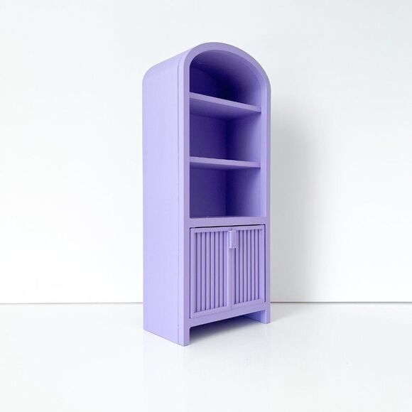 Armoire for Dolls 1:6 Scale Lavender Furniture 12” Barbie Integrity Blythe - Picture 6 of 7